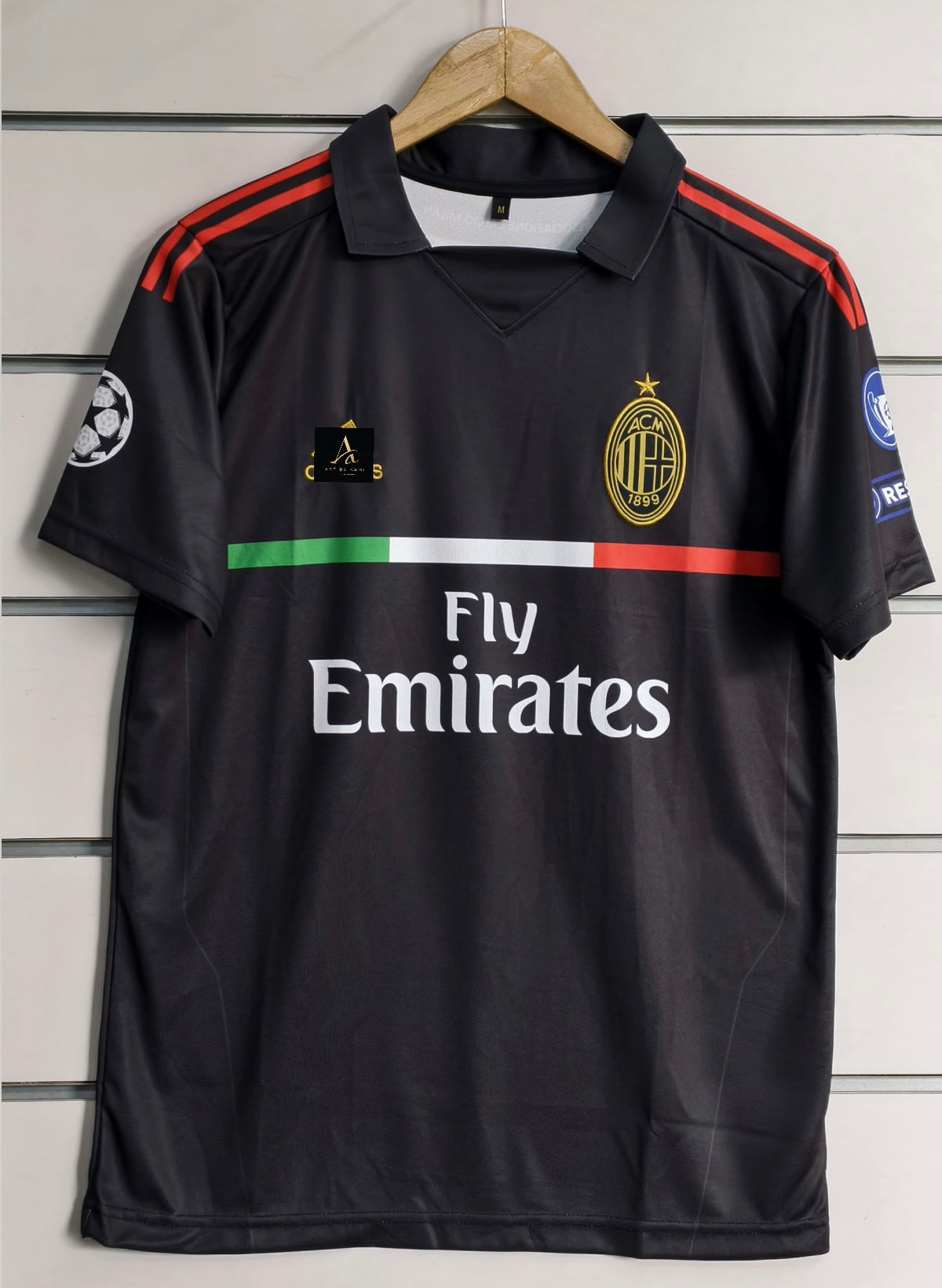 Half sleeve embroidery logo